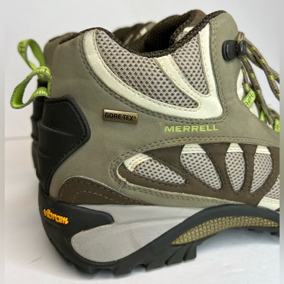 Merrell Womens Siren Ventilator Mid GTX  J16042 Olive/Brown Sz 9.5M Hiking/Trail - Picture 13 of 16